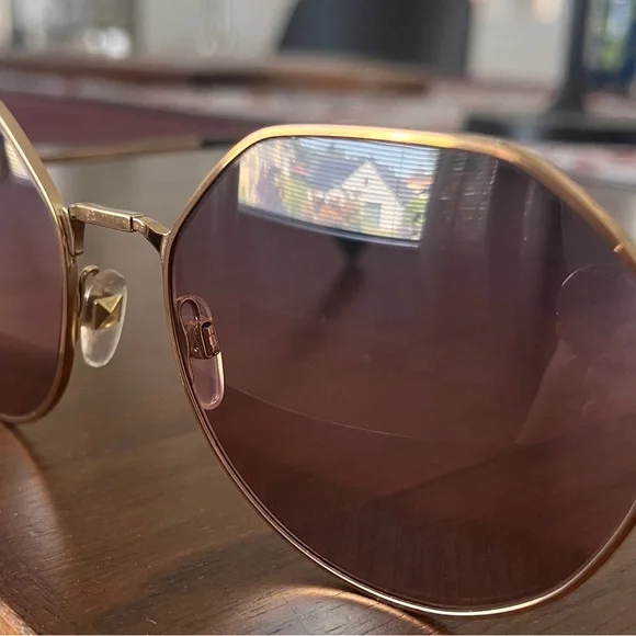 Valentino Rose Gold Sunglasses - Picture 6 of 6